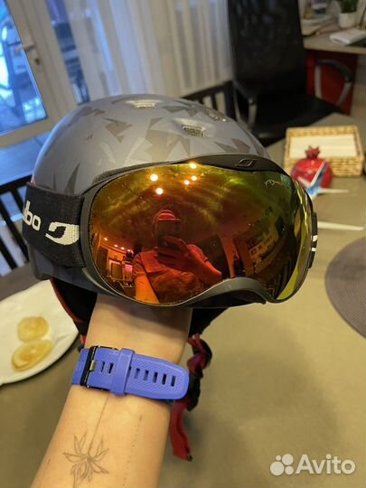 Горнолыжный шлем Scott + очки детскиe Julbo