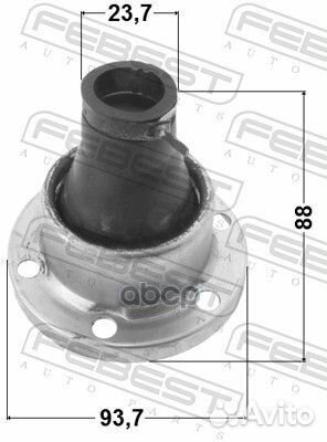 Пыльник шрус карданного вала hyundai terracan