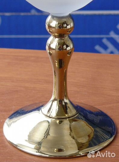 Бокалы матовое стекло позолота Богемия V 250 мл