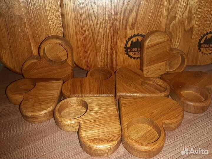 Разделочная доска дерево, менажница, подсвечники