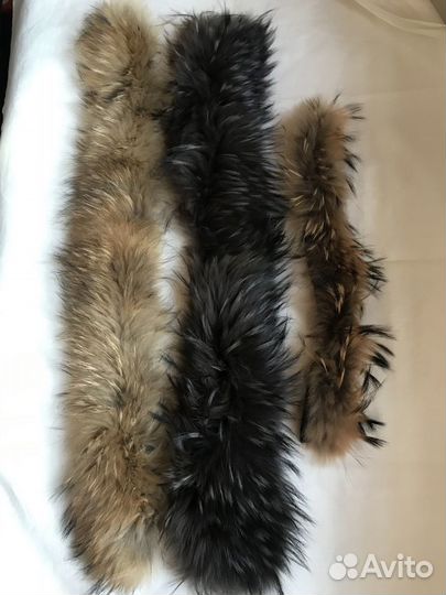 Мех воротники новые Мех- ремонт разн
