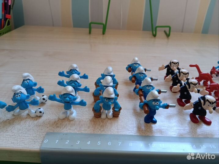 Фигурки Смурфики киндеры 90х