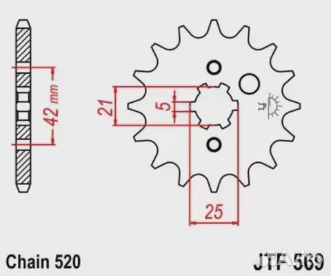 Звезда ведущая JTF569 13