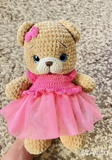 Вязанные игрушки,мягкие игрушки, плюшевый мишка