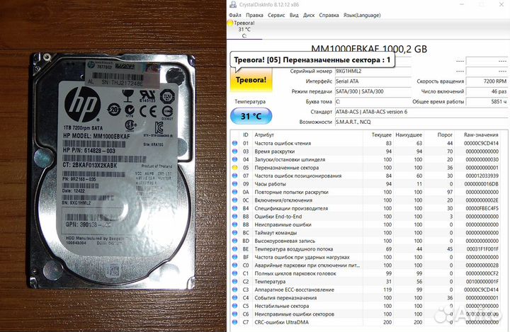 Жесткие диски HDD SATA III 2,5