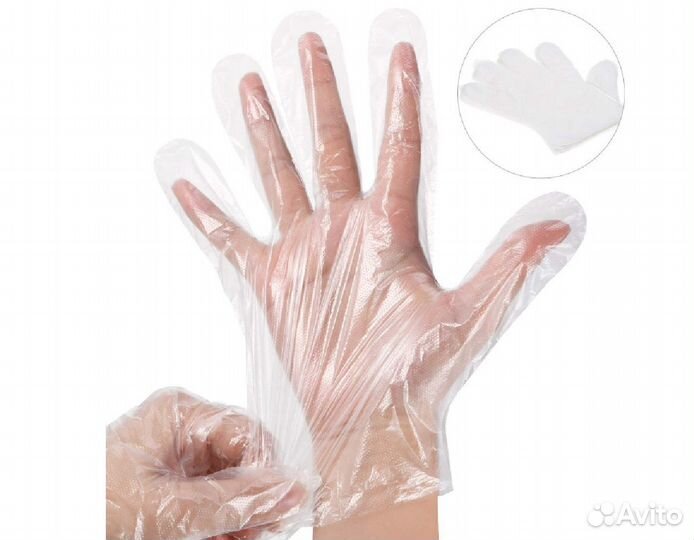 Перчатки одноразовые нитриловые, виниловые