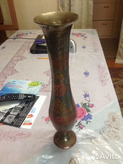 Ваза латунная Rammath handmade India