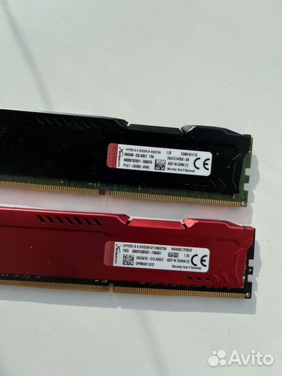 Оперативная память Kingston HyperX fury 16Gb DDR4