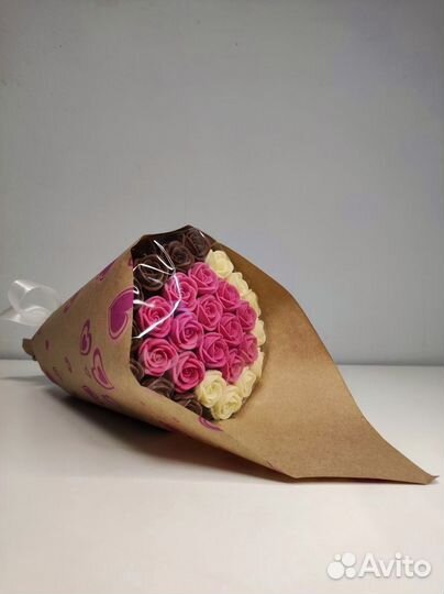 Букет - 29 Роз из Бельгийского Шоколада