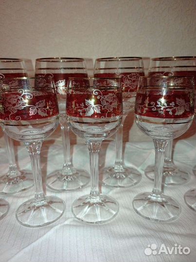 Фужеры Чехословакия Bogemia. Винтаж