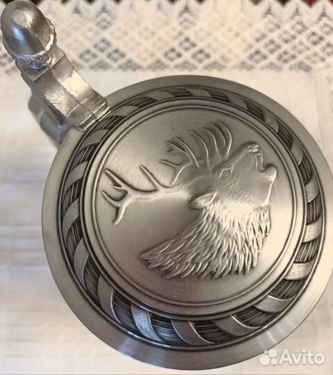 Кружка пивная с крышкой