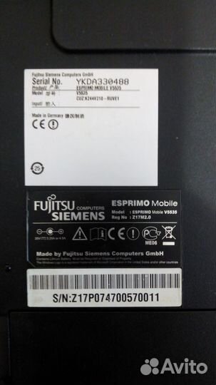 Ноутбук fujitsu siemens