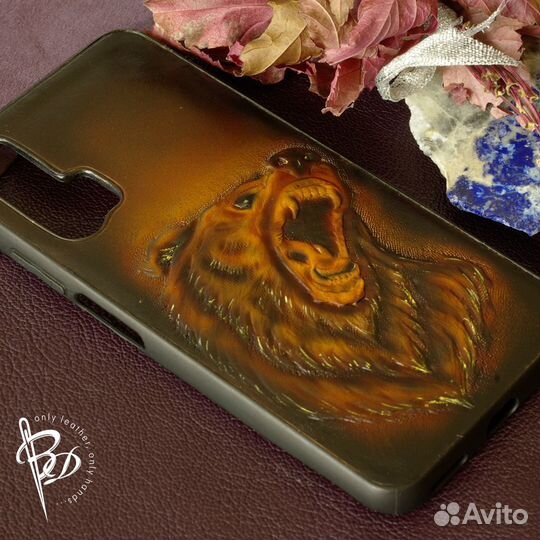 Чехол телефона iPhone 11, 12, 13. Кожа. Handmade