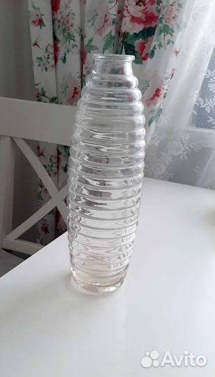 Ваза Икеа стекло высота 27 см