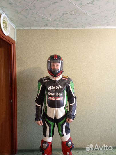 Мотокомбинизон мужской kawasaki