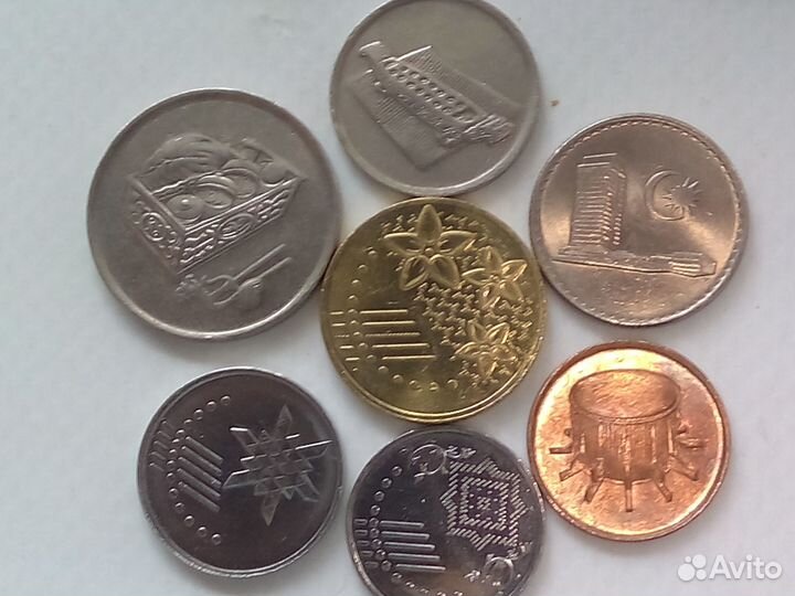 Монеты Мексики,Ямайки, Аргентины,Ботсваны