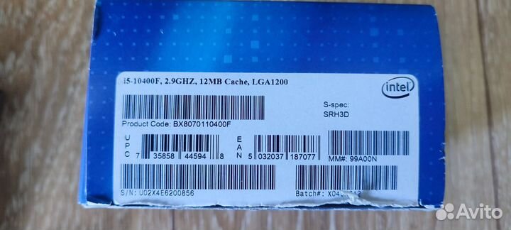 Процессор intel core i5 10400f box