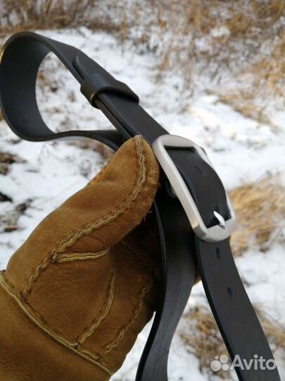 Ремень джинсовый мужской кожаный