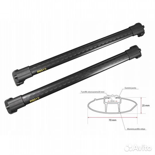 Багажник на крышу Turtle для LADA vesta