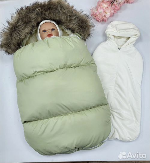 Зимний конверт в коляску