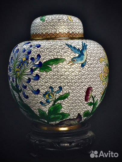 Чайница старый Китай Клуазоне