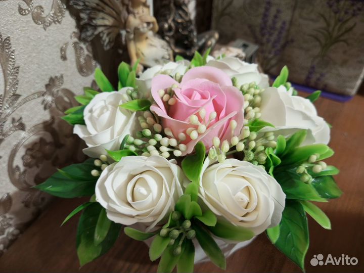 Композиция мыльных роз