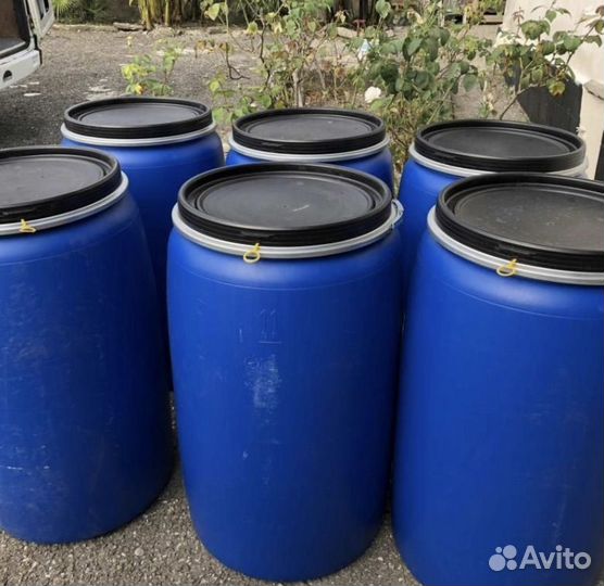 Бочка 227 литров пластиковая (пищевая)