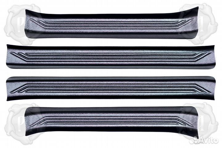 Накладки на пороги Kia Mohave (08-19) RA