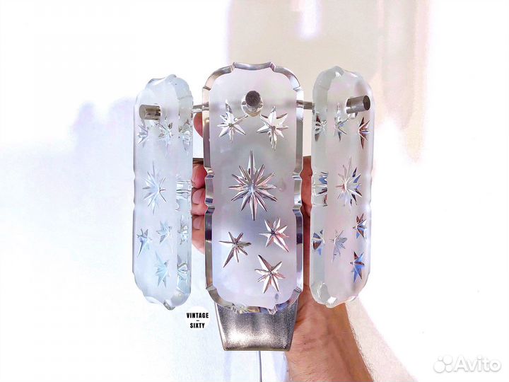 Светильник настенный бра хрусталь СССР 70-е гг