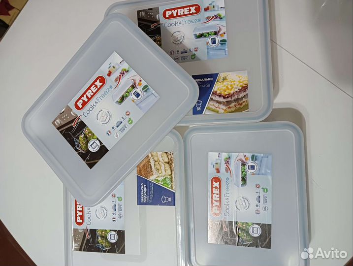 Стеклянные формы с крышками для запекания