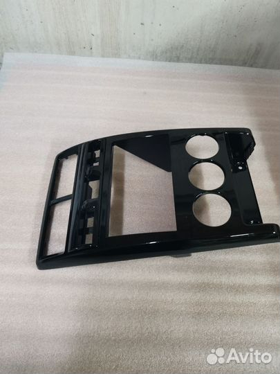 Консоль Лада Приора-2, 2-Din, Черный глянец