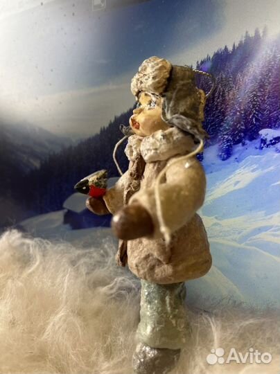 Ватные елочные игрушки