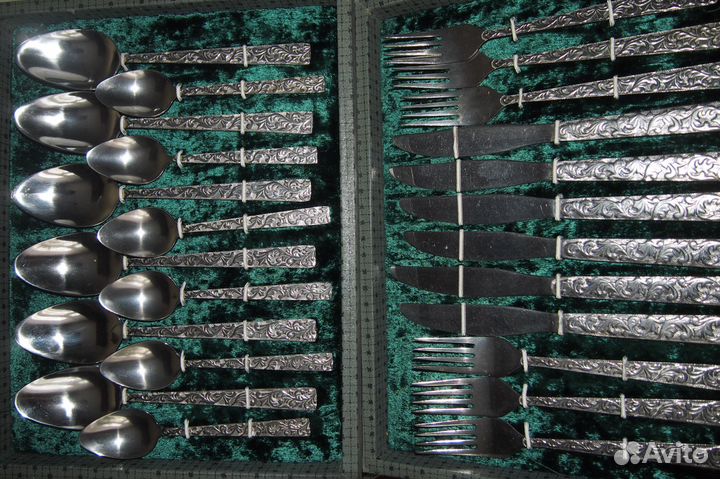 Столовый набор из мельхиора (24 предмета)