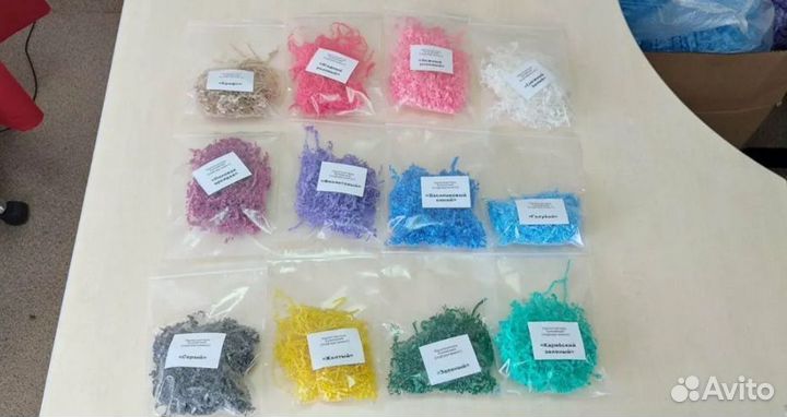 Бумажный наполнитель крафт для коробок, 0,5 кг