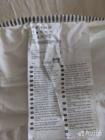 Одеяло Rodtoppa IKEA икея