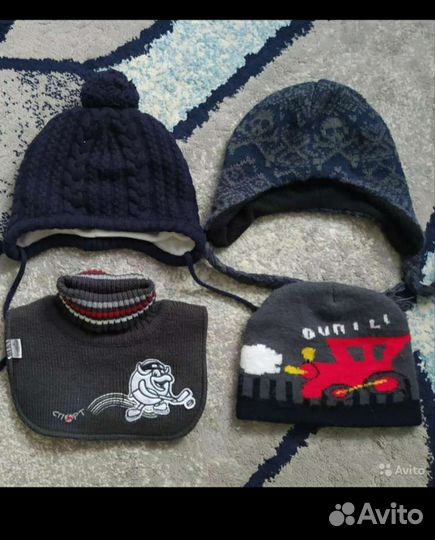 Шапка для мальчика на 1-2 года