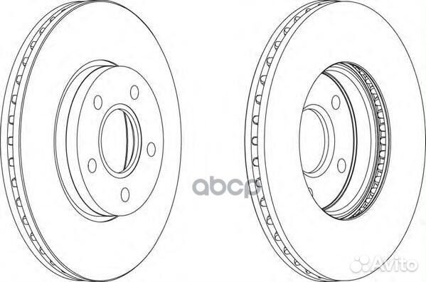 Диск тормозной Ford Focus Volvo V50 (03) ddf1