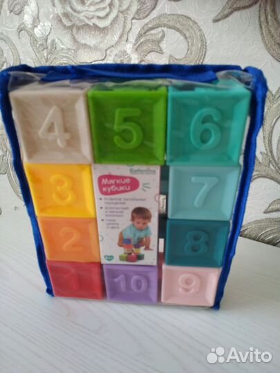 Развивающий набор резиновых кубиков