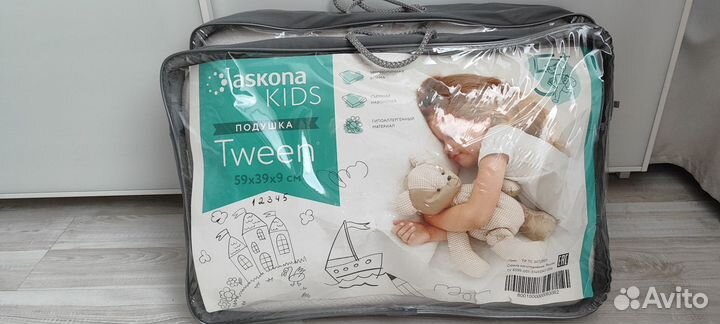 Подушка детская ортопедическая ascona kids tween