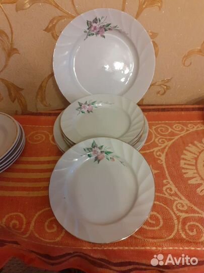 Тарелки плоские пирожковые