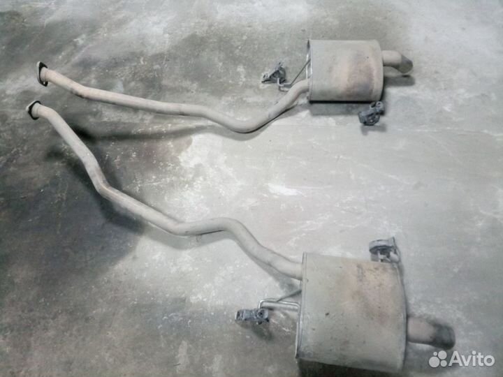 BMW X5 e53 2005 года американец выхлоп банки 3.0