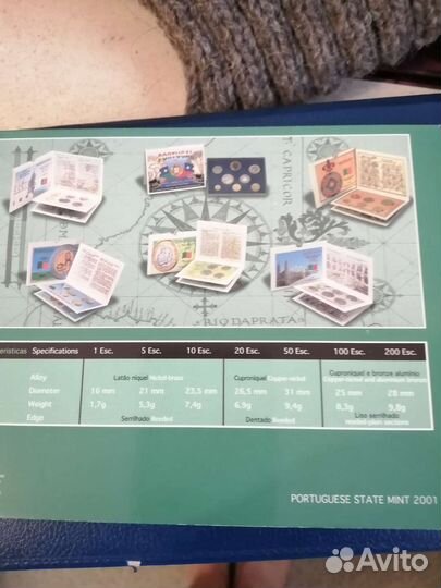 Официальные наборы монет Словении и Португалии