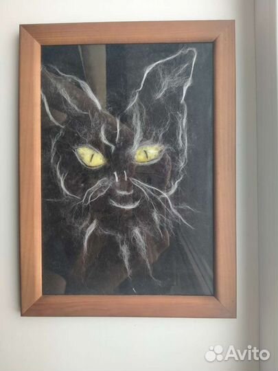 Картина из шерсти