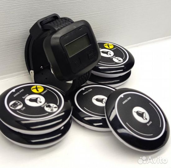 Кнопка вызова официанта, персонала с часами Эконом