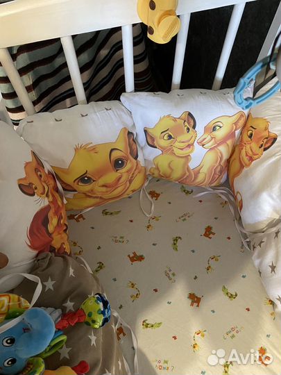 Подушки бортики для кроватки