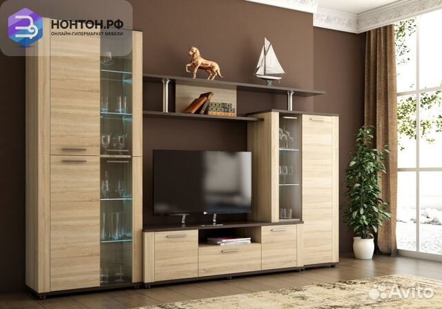 Стенка со стеклостворкой Соло-10 А