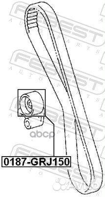 0187-GRJ150 ролик натяжной ремня грм Toyota La