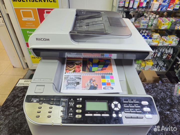 Цветной мфу ricoh sp c242sf лазерный