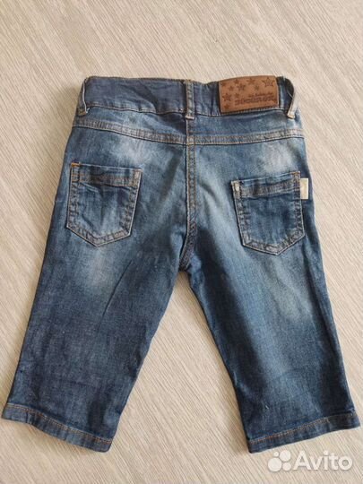 Джинсовые бриджи