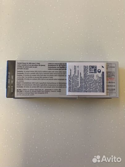 Линзы контактные Acuvue Oasys 1 day -1,50